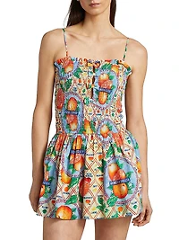 Fleur Shirred Mini Dress