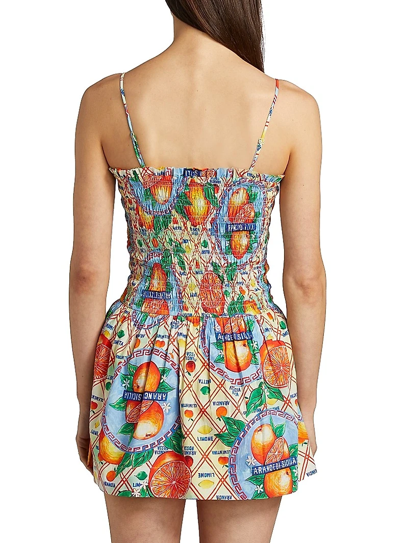 Fleur Shirred Mini Dress