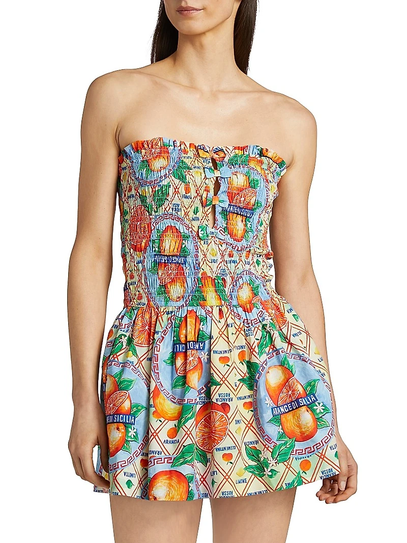 Fleur Shirred Mini Dress