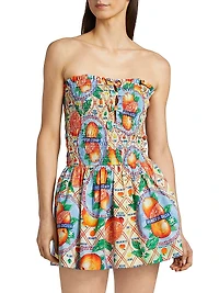 Fleur Shirred Mini Dress