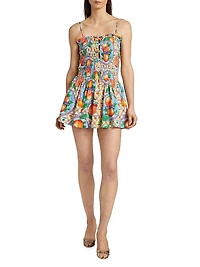 Fleur Shirred Mini Dress