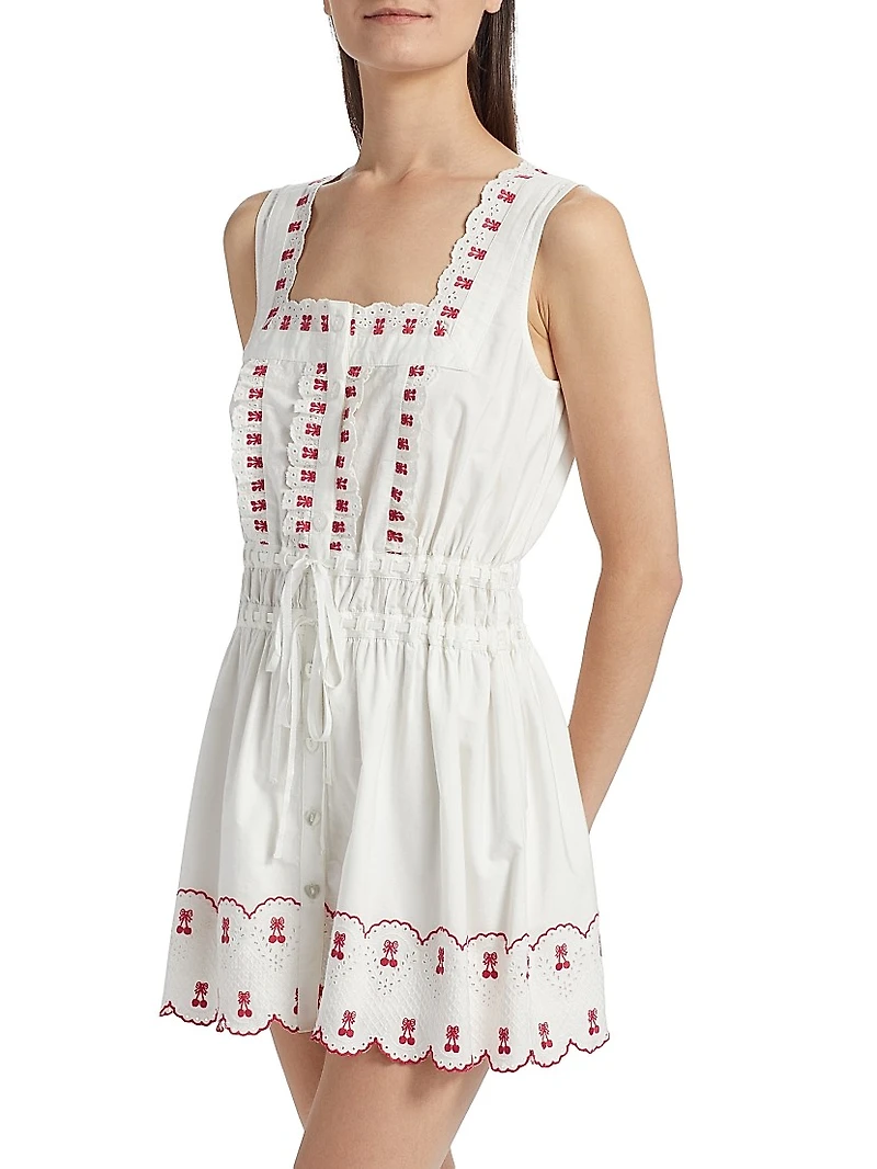 Amaya Embroidered Minidress