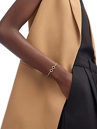 BVLGARI 18K Yellow Gold & Black Onyx Cuff