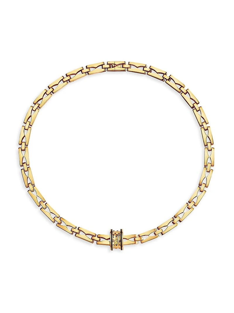 B.zero1 18K Yellow Gold & Ceramic Pendant Necklace