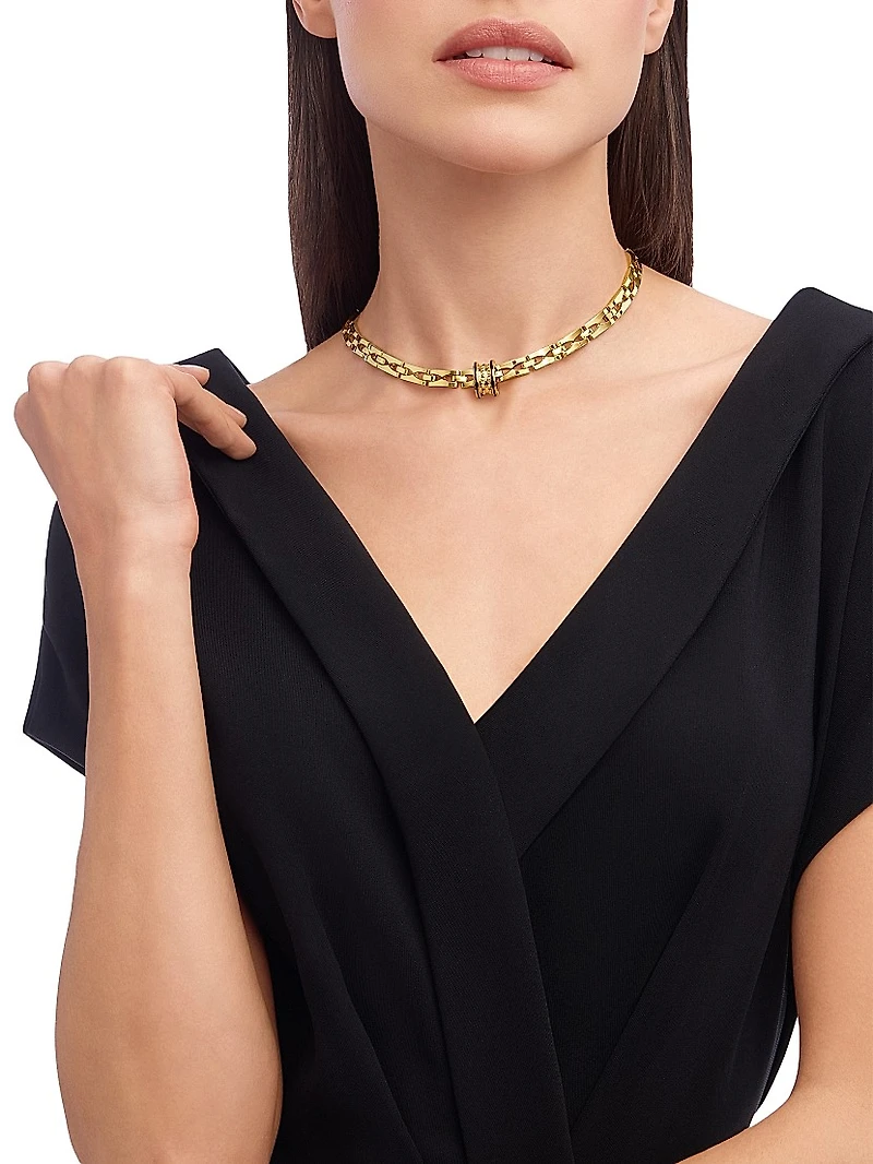 B.zero1 18K Yellow Gold & Ceramic Pendant Necklace