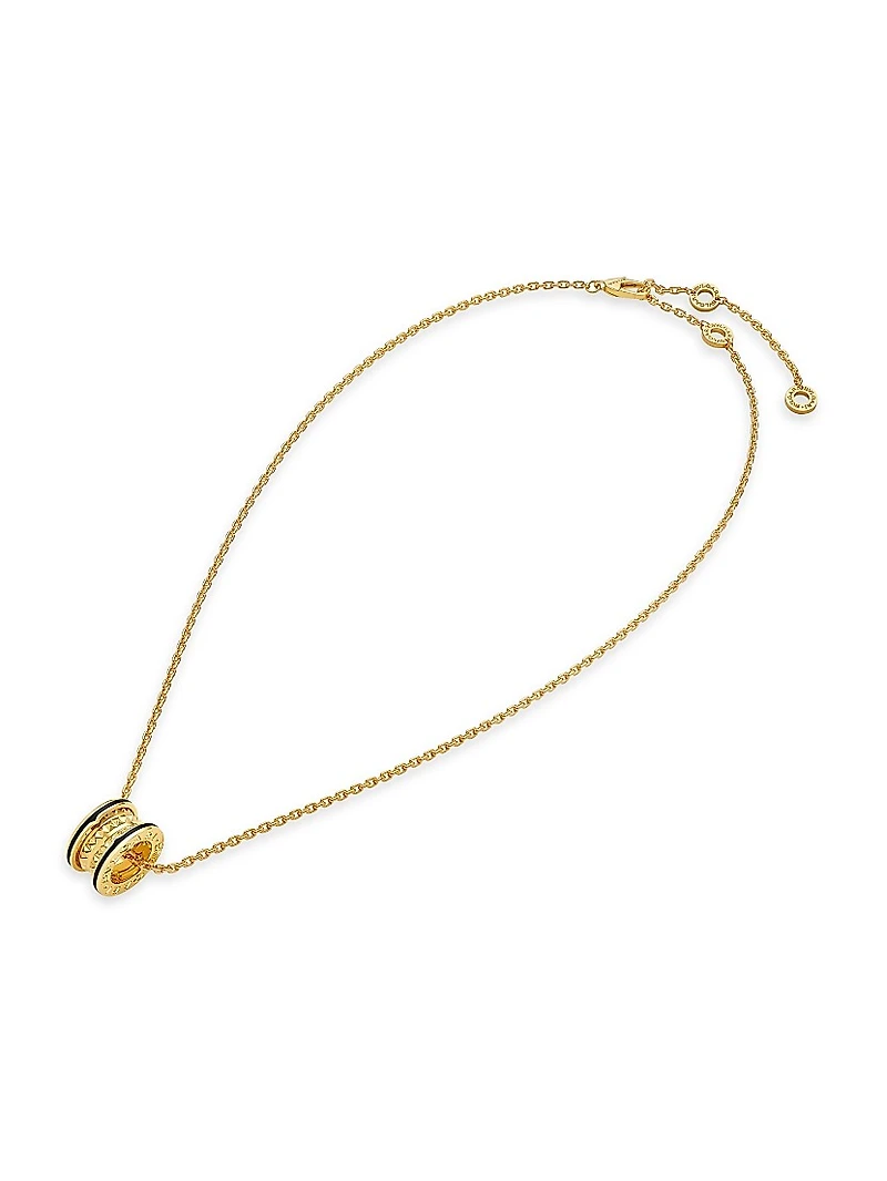 B.zero1 18K Yellow Gold & Ceramic Pendant Necklace