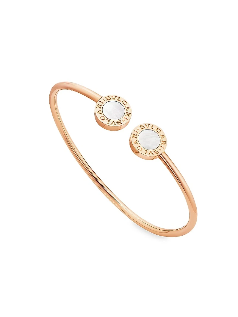 BVLGARI 18K Rose Gold & Mother-of-Pearl Cuff