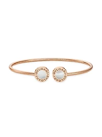 BVLGARI 18K Rose Gold & Mother-of-Pearl Cuff