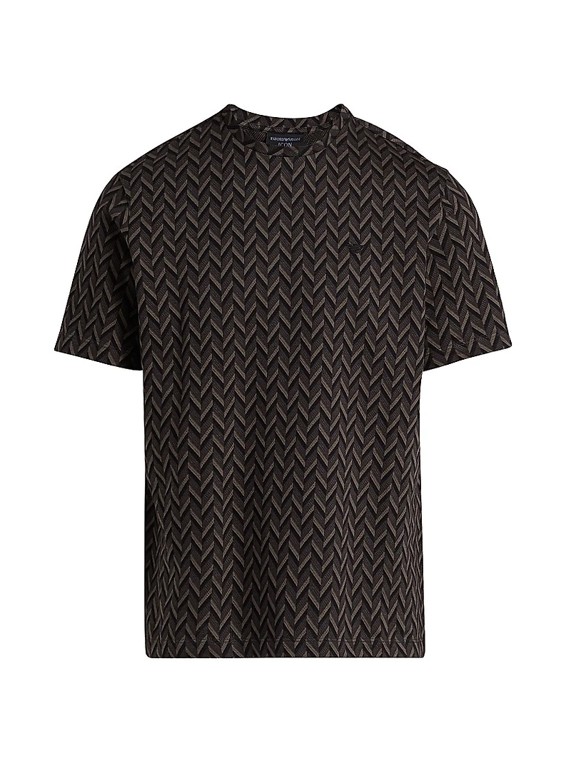 Chevron Cotton T-Shirt