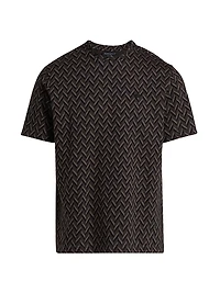 Chevron Cotton T-Shirt
