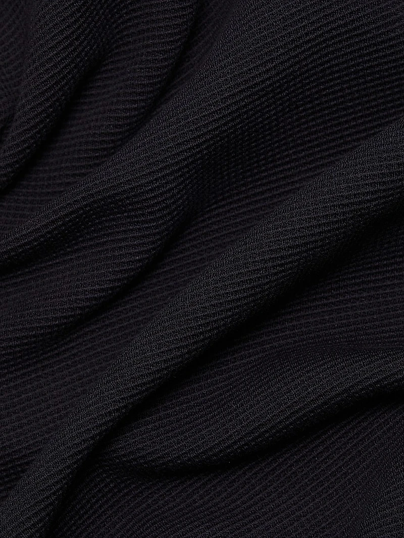 Textured Cotton Zip-Front Jacket