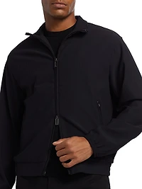 Stretch Nylon Zip-Front Jacket