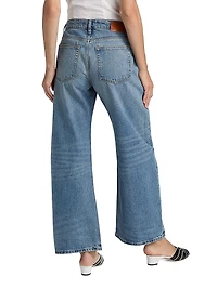 Enzo Cropped Mid-Rise Barrel Jeans