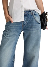 Enzo Cropped Mid-Rise Barrel Jeans