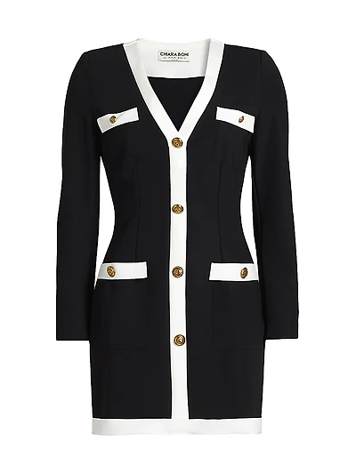 Toluke Bic Button-Front Minidress