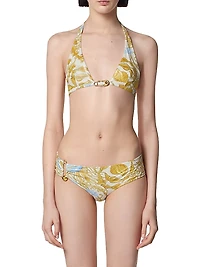 Baroque Print Bikini Top