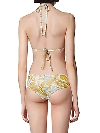 Baroque Print Bikini Top