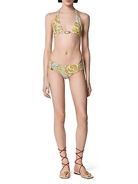 Baroque Print Bikini Top