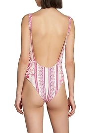 Underwater Barocco Stretch One-Piece Swimsuit