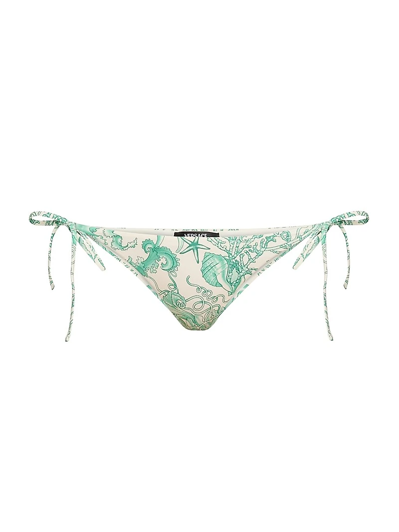 Underwater Barocco-Print Bikini Bottom