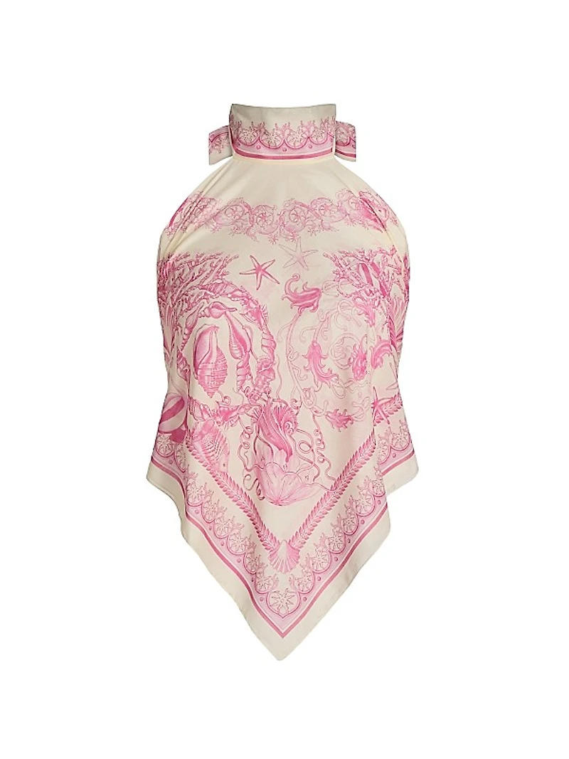 Underwater Barocco Scarf Top