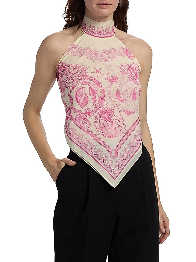 Underwater Barocco Scarf Top