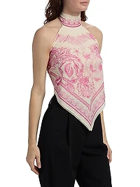 Underwater Barocco Scarf Top