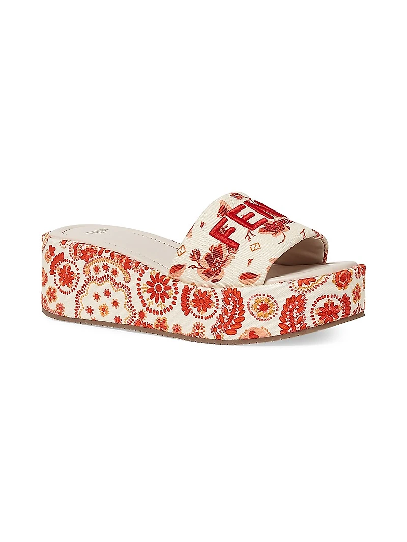 Sunshine Logo Brocade Platform Slides