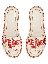 Sunshine Logo Brocade Platform Slides