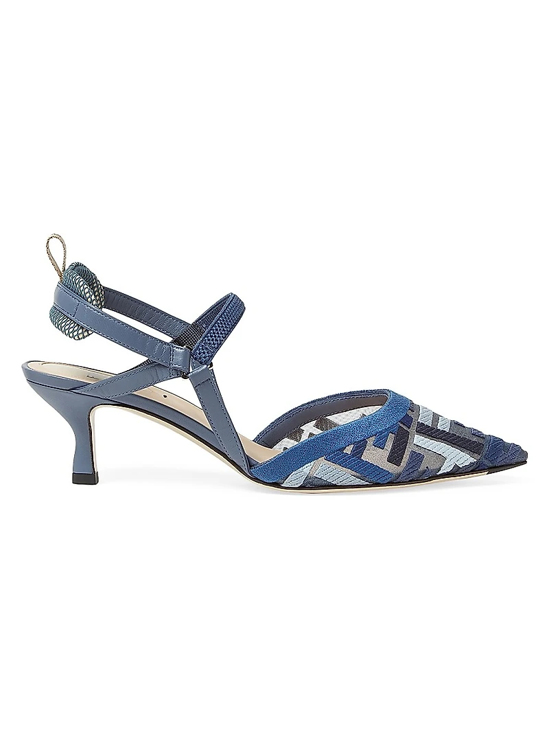 Colibri FF Logo Print 55MM Slingback Pumps