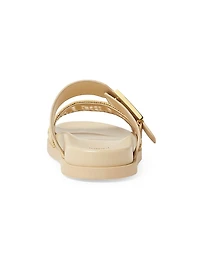 Fendi Feel Woven Double Strap Slides