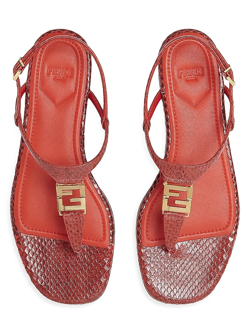 FFold Leather Sandals