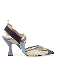 Colibri 85MM Crystal-Embellished Slingback Pumps