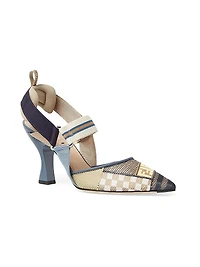 Colibri 85MM Crystal-Embellished Slingback Pumps