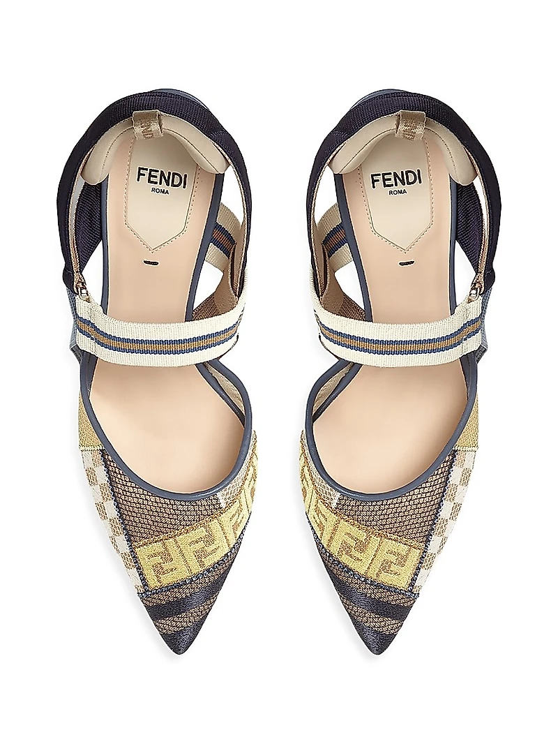 Colibri 85MM Crystal-Embellished Slingback Pumps