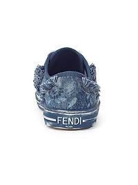 Domino Frayed Denim Sneakers