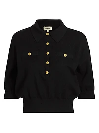 Masaki Knit Short-Sleeve Sweater