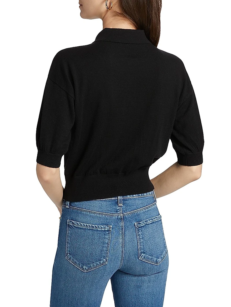 Masaki Knit Short-Sleeve Sweater