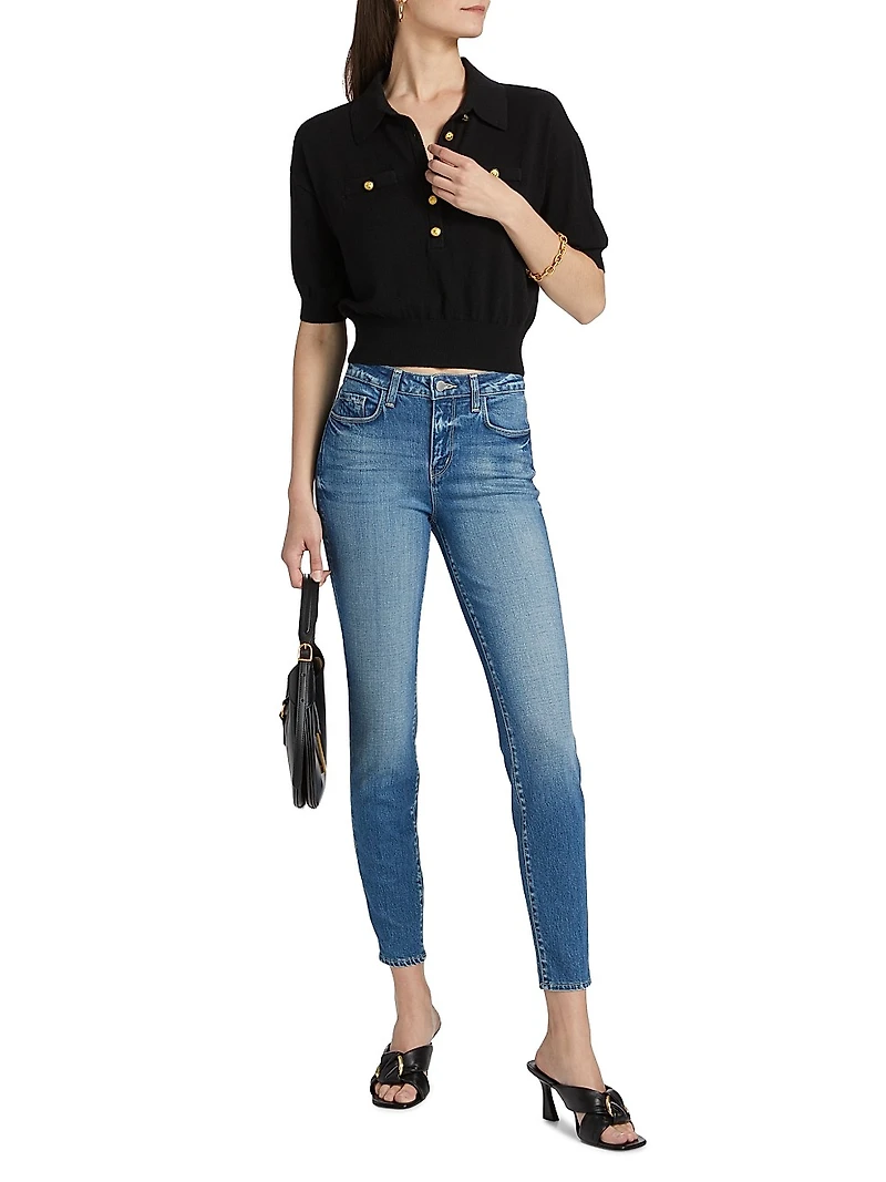 Masaki Knit Short-Sleeve Sweater