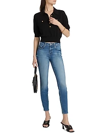 Masaki Knit Short-Sleeve Sweater