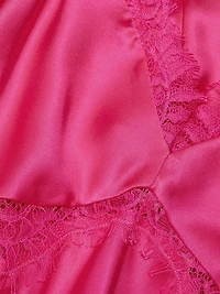 Scotly Lace-Trim Midi-Slipdress