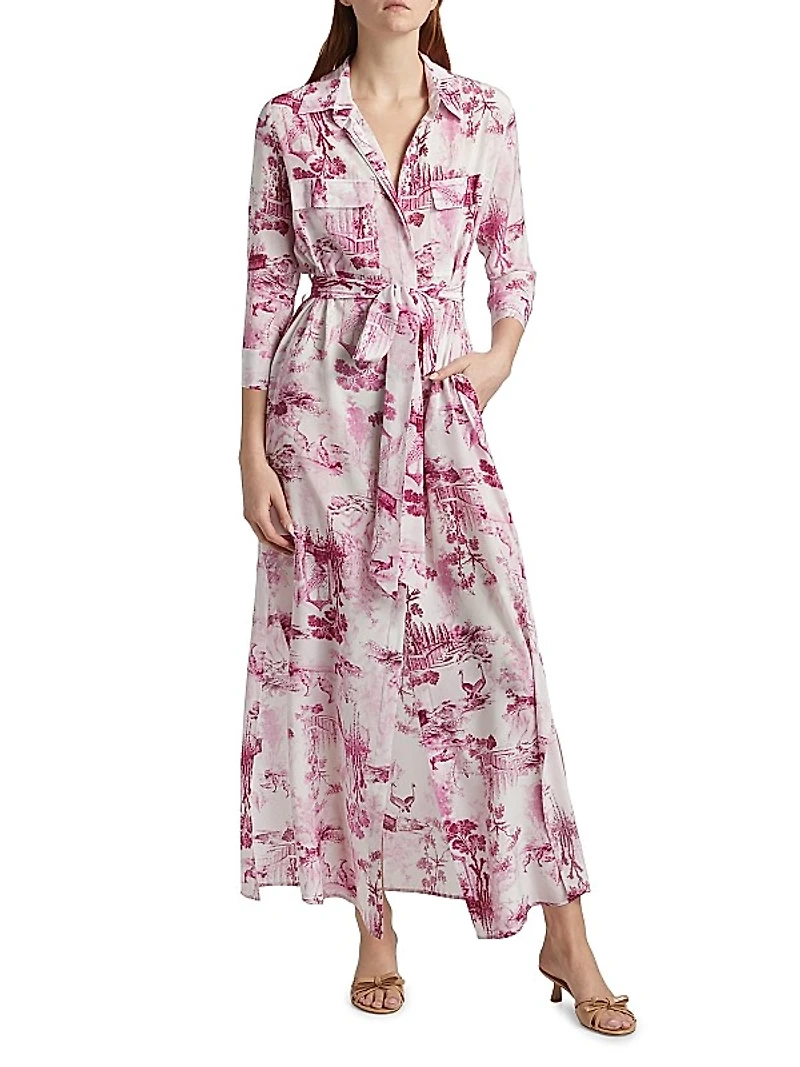 Cameron Toile de Jouy Maxi Shirtdress