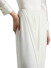 Aki Pleated Skirt-Front Pants