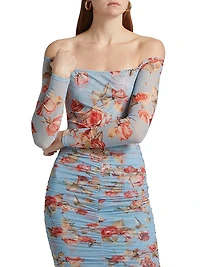 Peonie Stretch Off-the-Shoulder Bodysuit