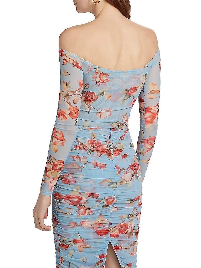 Peonie Stretch Off-the-Shoulder Bodysuit