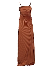Layla Strapless Pleated Gown