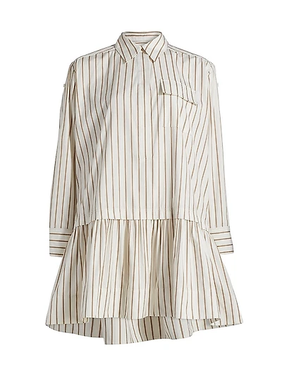 Brooke Striped Cotton Shirtdress