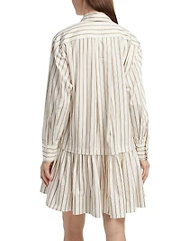 Brooke Striped Cotton Shirtdress