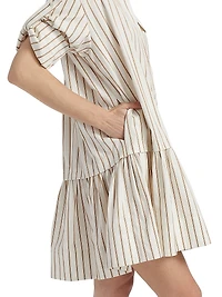 Brooke Striped Cotton Shirtdress
