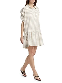 Brooke Striped Cotton Shirtdress